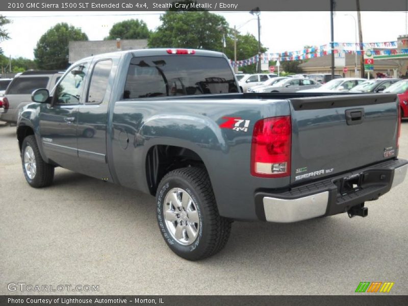 Stealth Gray Metallic / Ebony 2010 GMC Sierra 1500 SLT Extended Cab 4x4