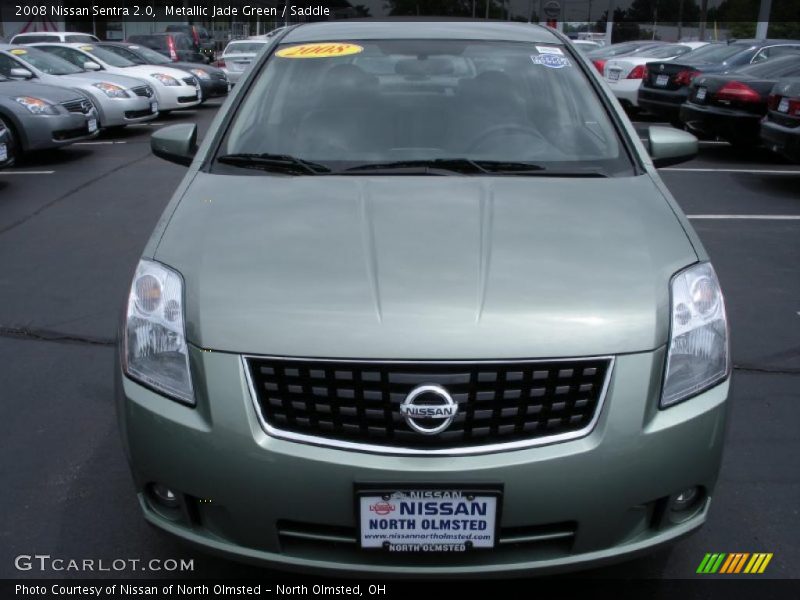 Metallic Jade Green / Saddle 2008 Nissan Sentra 2.0