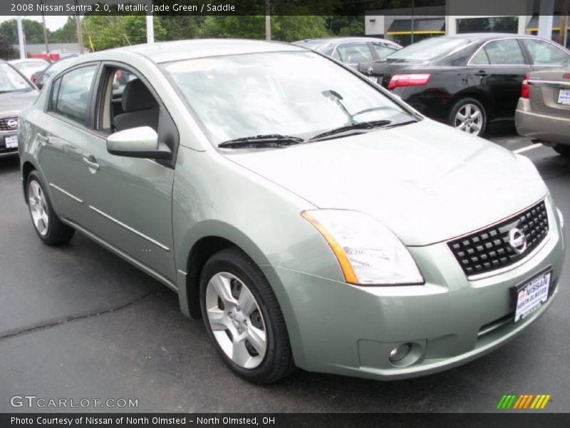 Metallic Jade Green / Saddle 2008 Nissan Sentra 2.0