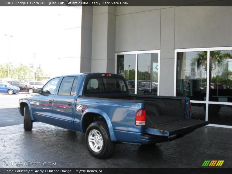 Atlantic Blue Pearl / Dark Slate Gray 2004 Dodge Dakota SXT Quad Cab