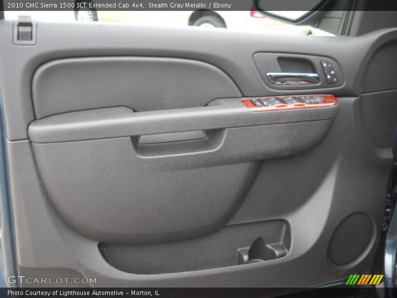 Stealth Gray Metallic / Ebony 2010 GMC Sierra 1500 SLT Extended Cab 4x4