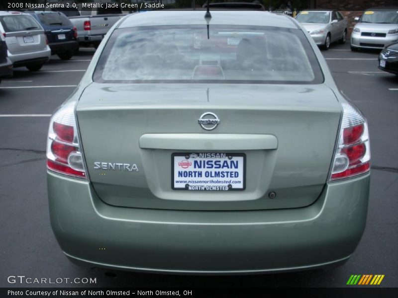 Metallic Jade Green / Saddle 2008 Nissan Sentra 2.0