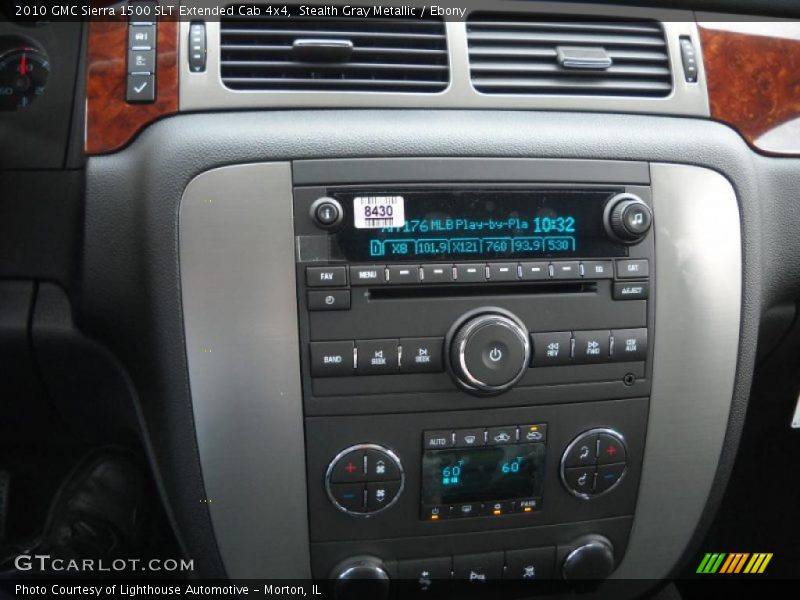 Stealth Gray Metallic / Ebony 2010 GMC Sierra 1500 SLT Extended Cab 4x4
