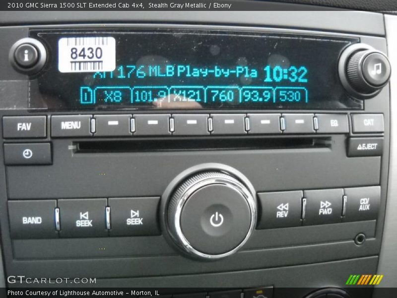Stealth Gray Metallic / Ebony 2010 GMC Sierra 1500 SLT Extended Cab 4x4
