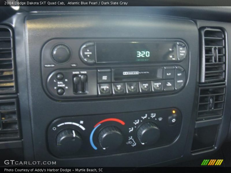 Atlantic Blue Pearl / Dark Slate Gray 2004 Dodge Dakota SXT Quad Cab