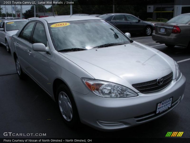 Lunar Mist Metallic / Stone 2003 Toyota Camry LE
