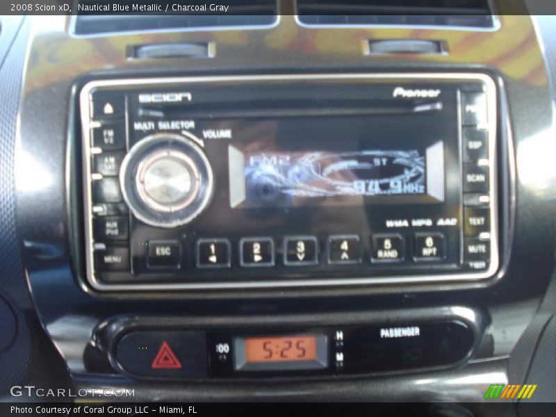 Nautical Blue Metallic / Charcoal Gray 2008 Scion xD