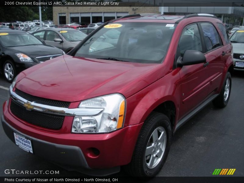 Salsa Red Metallic / Light Gray 2006 Chevrolet Equinox LS AWD