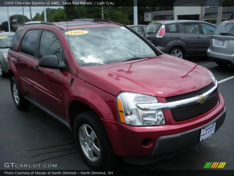 Salsa Red Metallic / Light Gray 2006 Chevrolet Equinox LS AWD