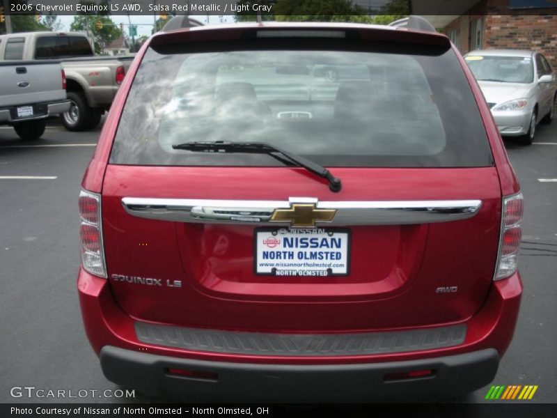 Salsa Red Metallic / Light Gray 2006 Chevrolet Equinox LS AWD