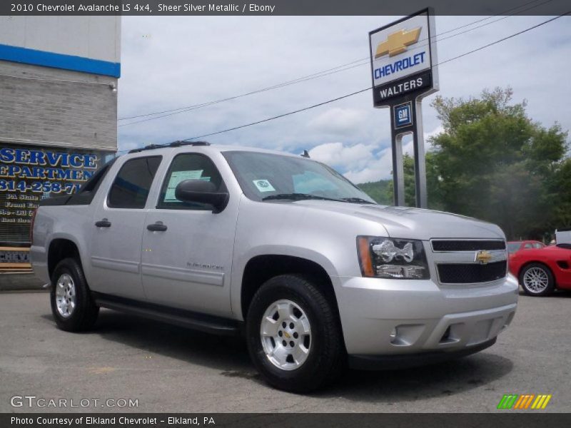 Sheer Silver Metallic / Ebony 2010 Chevrolet Avalanche LS 4x4
