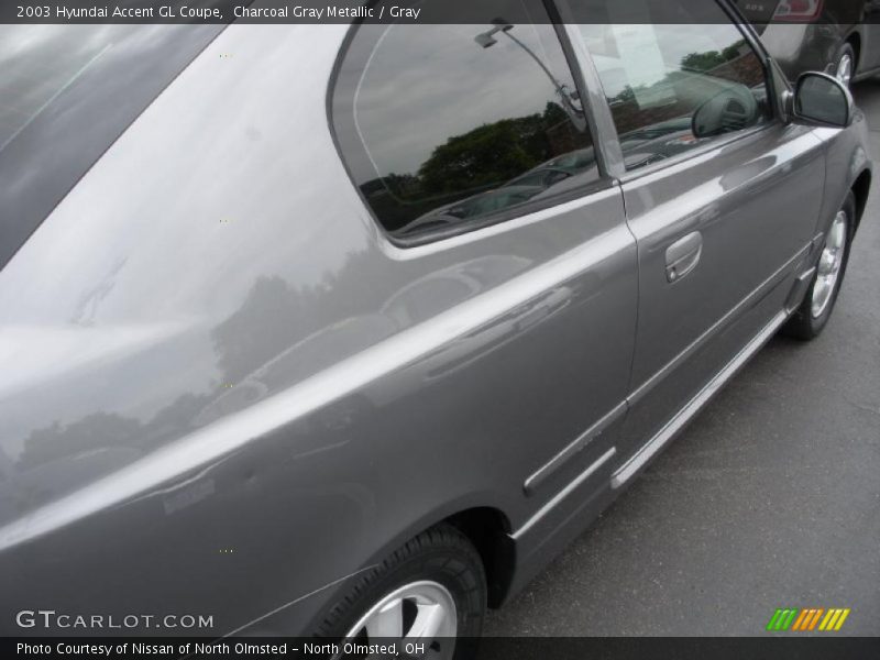 Charcoal Gray Metallic / Gray 2003 Hyundai Accent GL Coupe