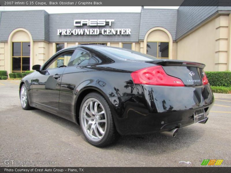 Black Obsidian / Graphite Black 2007 Infiniti G 35 Coupe