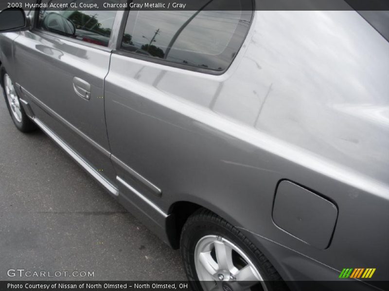 Charcoal Gray Metallic / Gray 2003 Hyundai Accent GL Coupe