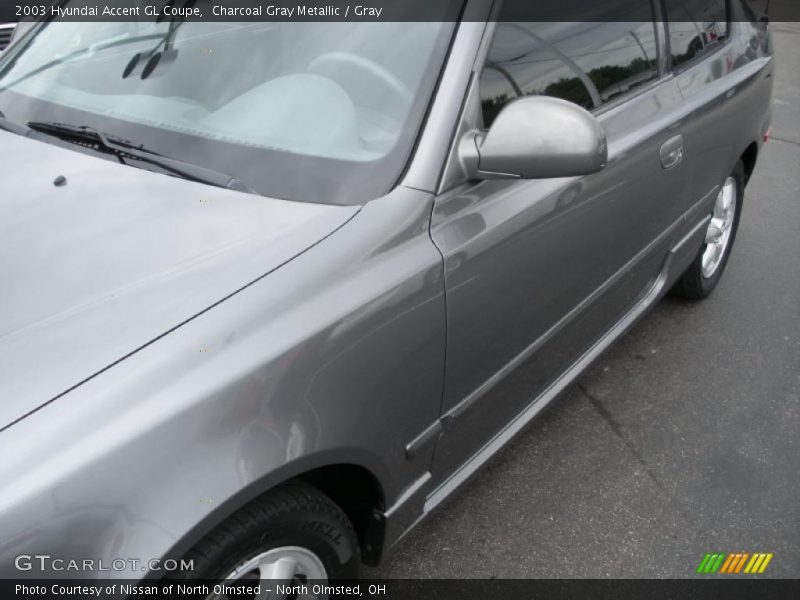 Charcoal Gray Metallic / Gray 2003 Hyundai Accent GL Coupe