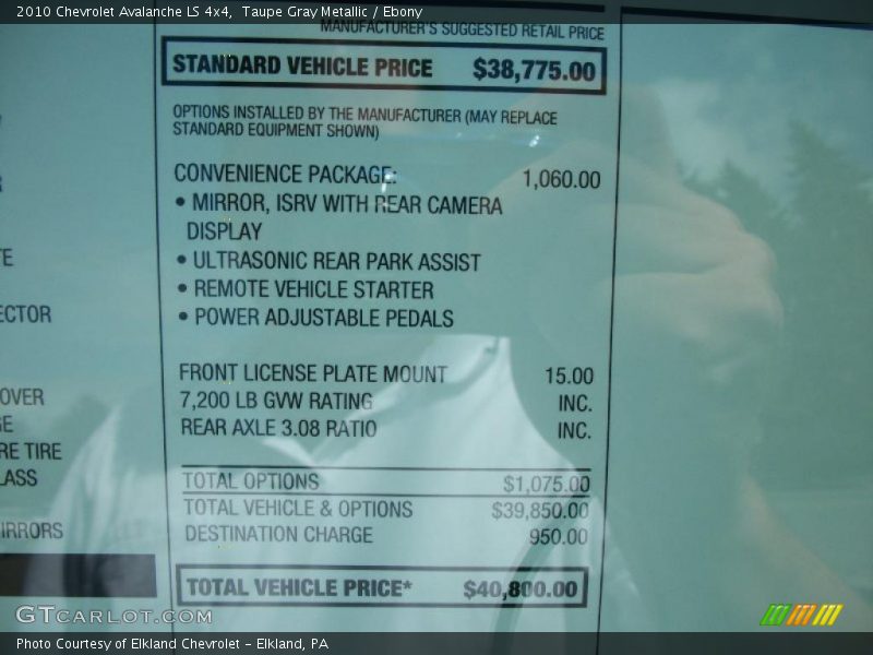 Taupe Gray Metallic / Ebony 2010 Chevrolet Avalanche LS 4x4
