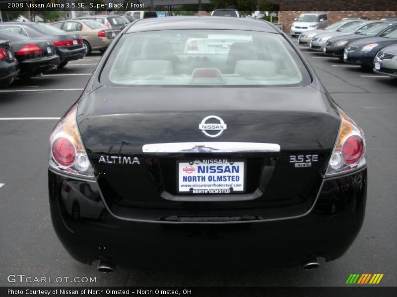 Super Black / Frost 2008 Nissan Altima 3.5 SE