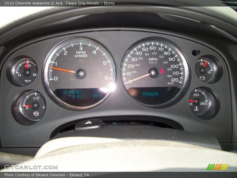 Taupe Gray Metallic / Ebony 2010 Chevrolet Avalanche LS 4x4