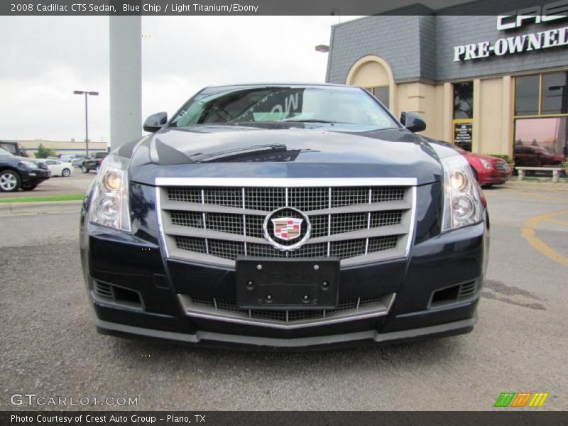 Blue Chip / Light Titanium/Ebony 2008 Cadillac CTS Sedan