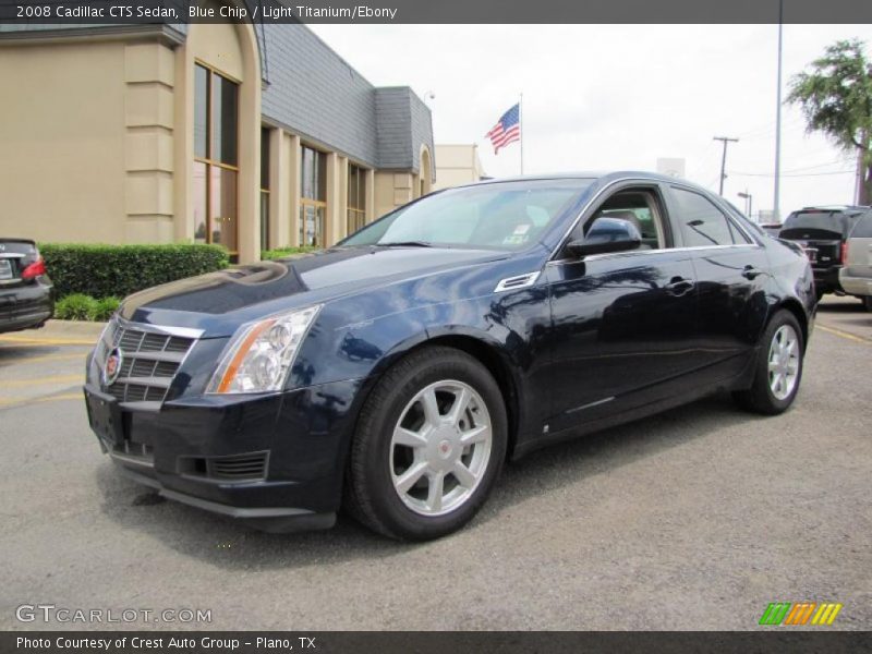 Blue Chip / Light Titanium/Ebony 2008 Cadillac CTS Sedan