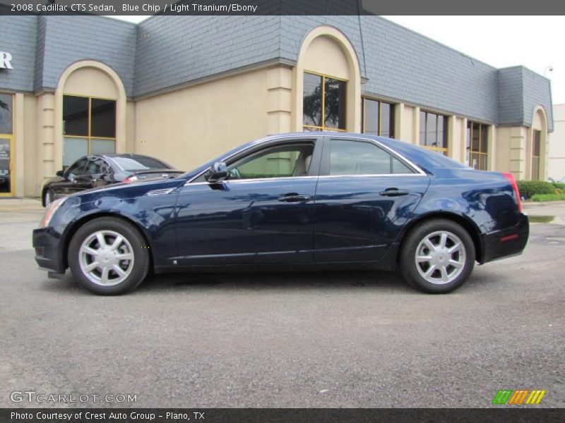 Blue Chip / Light Titanium/Ebony 2008 Cadillac CTS Sedan