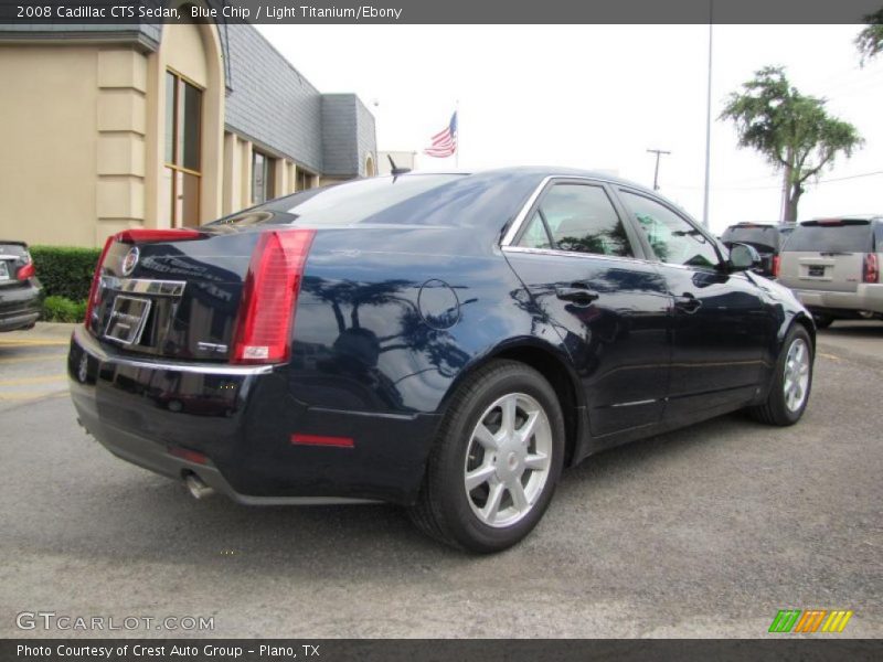 Blue Chip / Light Titanium/Ebony 2008 Cadillac CTS Sedan