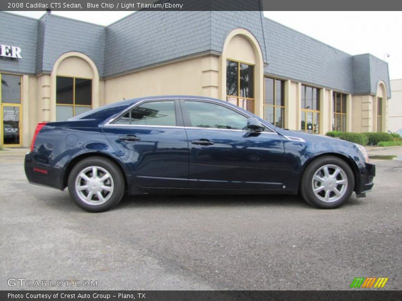 Blue Chip / Light Titanium/Ebony 2008 Cadillac CTS Sedan