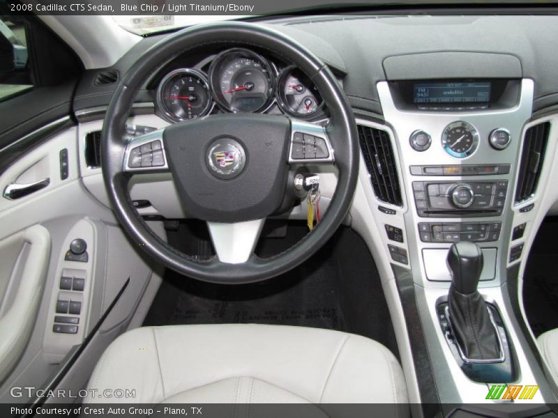 Blue Chip / Light Titanium/Ebony 2008 Cadillac CTS Sedan