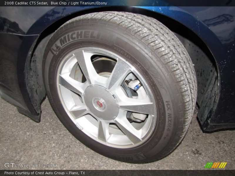 Blue Chip / Light Titanium/Ebony 2008 Cadillac CTS Sedan