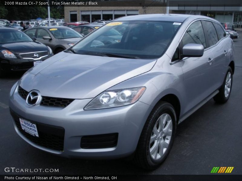True Silver Metallic / Black 2008 Mazda CX-7 Sport