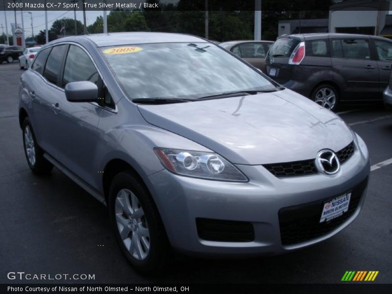 True Silver Metallic / Black 2008 Mazda CX-7 Sport