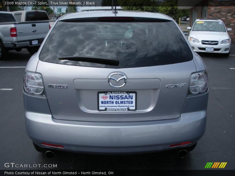 True Silver Metallic / Black 2008 Mazda CX-7 Sport