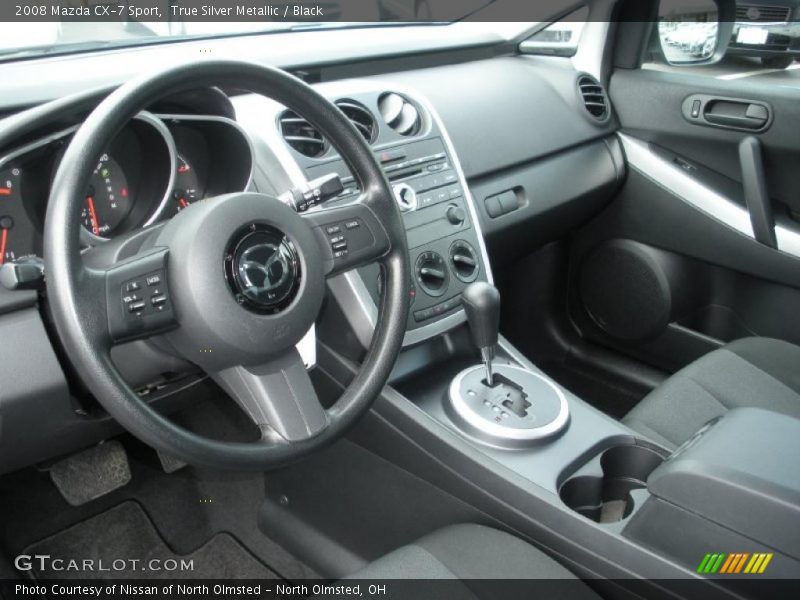 True Silver Metallic / Black 2008 Mazda CX-7 Sport