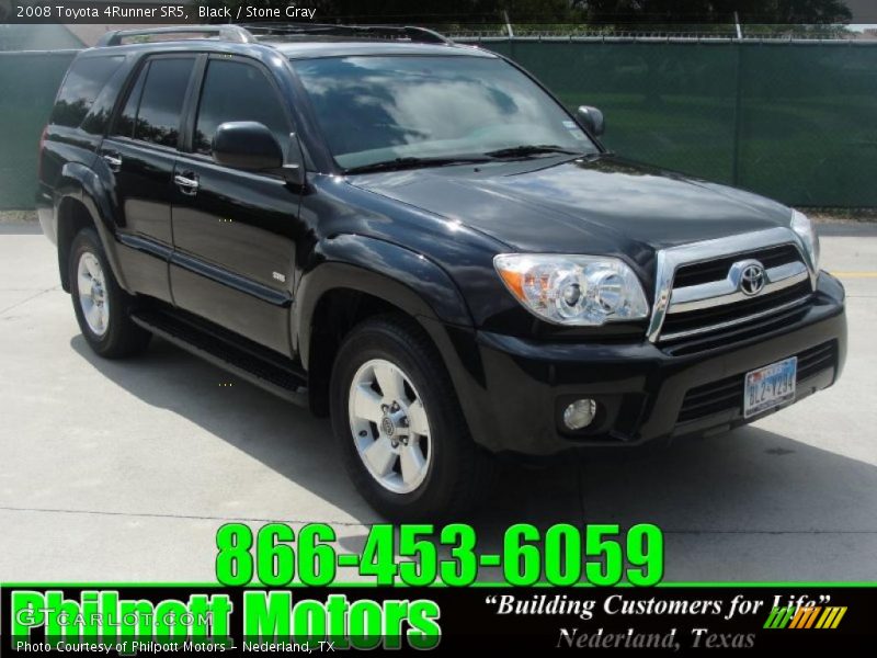 Black / Stone Gray 2008 Toyota 4Runner SR5