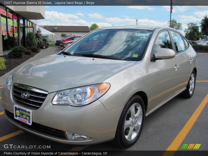 Laguna Sand Beige / Beige 2007 Hyundai Elantra SE Sedan