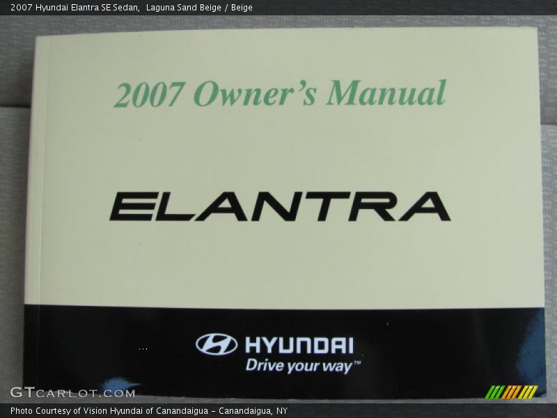 Laguna Sand Beige / Beige 2007 Hyundai Elantra SE Sedan