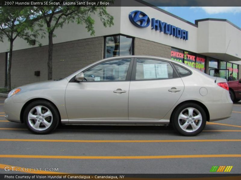 Laguna Sand Beige / Beige 2007 Hyundai Elantra SE Sedan
