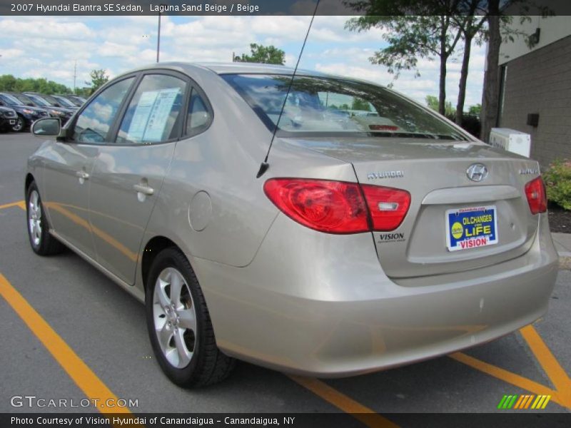 Laguna Sand Beige / Beige 2007 Hyundai Elantra SE Sedan