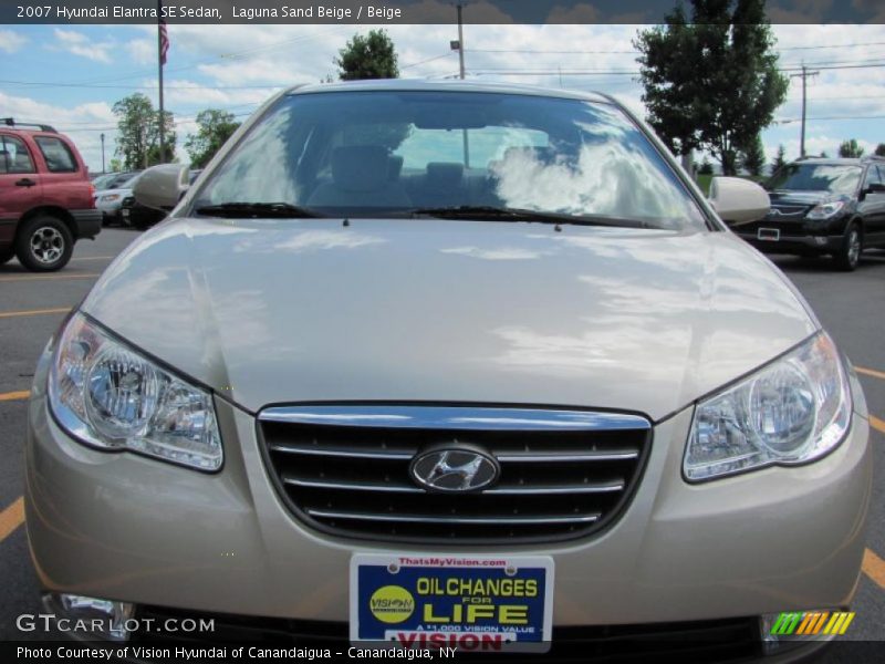 Laguna Sand Beige / Beige 2007 Hyundai Elantra SE Sedan