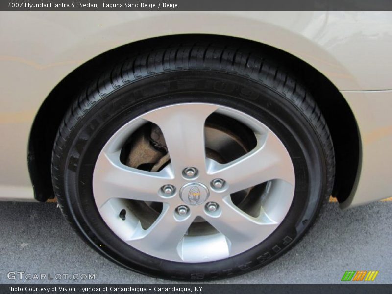 Laguna Sand Beige / Beige 2007 Hyundai Elantra SE Sedan