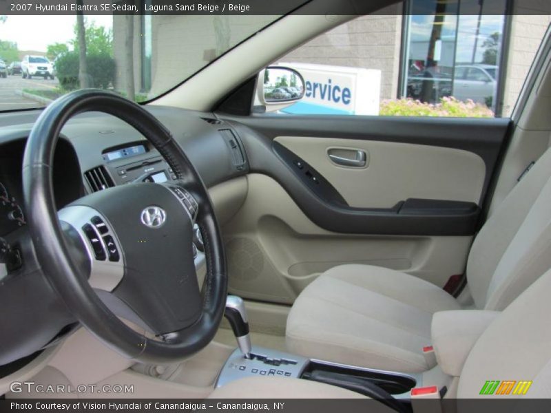 Laguna Sand Beige / Beige 2007 Hyundai Elantra SE Sedan