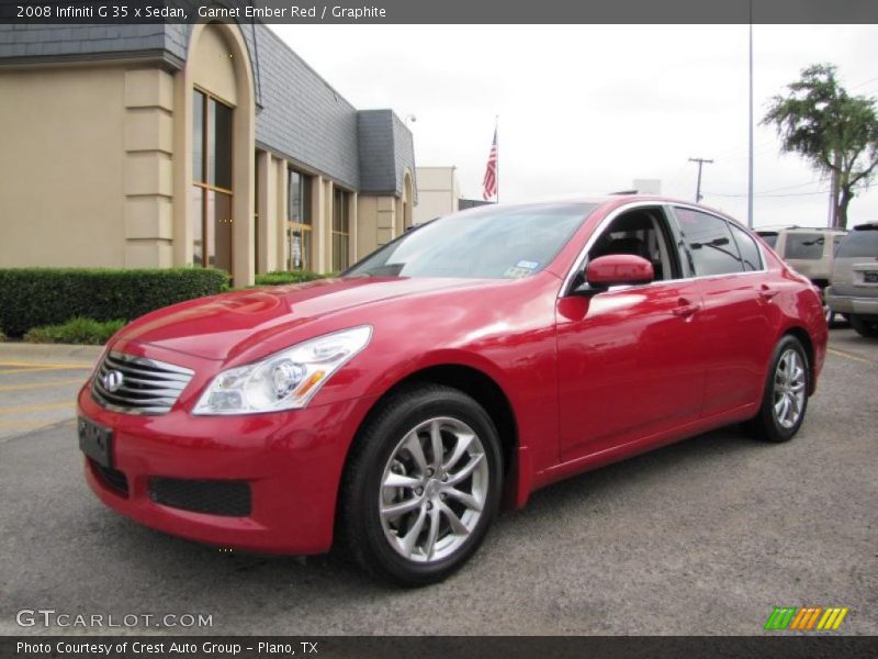 Garnet Ember Red / Graphite 2008 Infiniti G 35 x Sedan