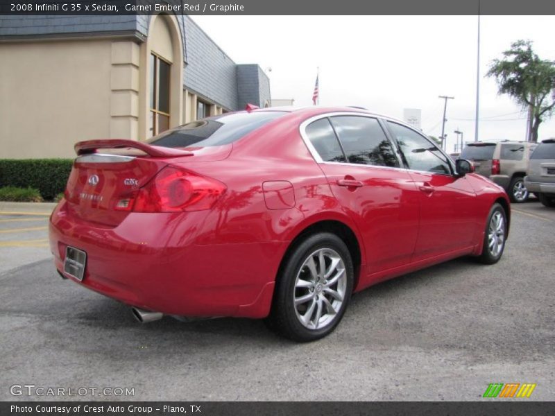 Garnet Ember Red / Graphite 2008 Infiniti G 35 x Sedan