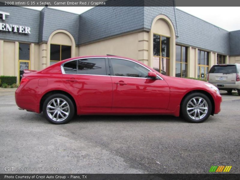 Garnet Ember Red / Graphite 2008 Infiniti G 35 x Sedan