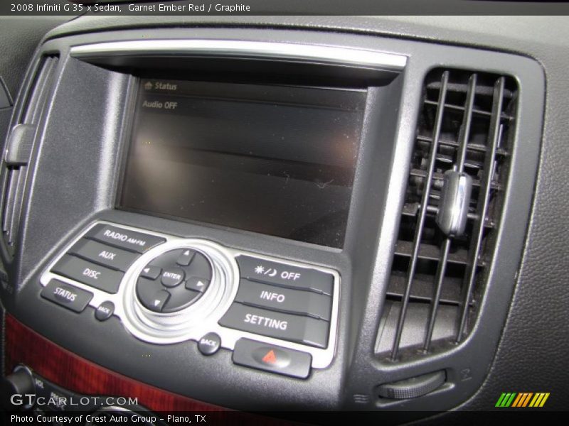 Garnet Ember Red / Graphite 2008 Infiniti G 35 x Sedan
