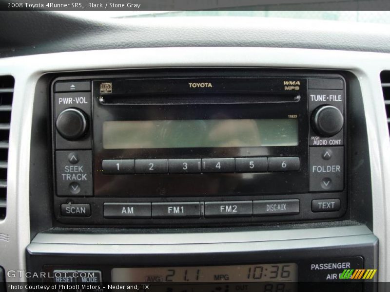 Black / Stone Gray 2008 Toyota 4Runner SR5