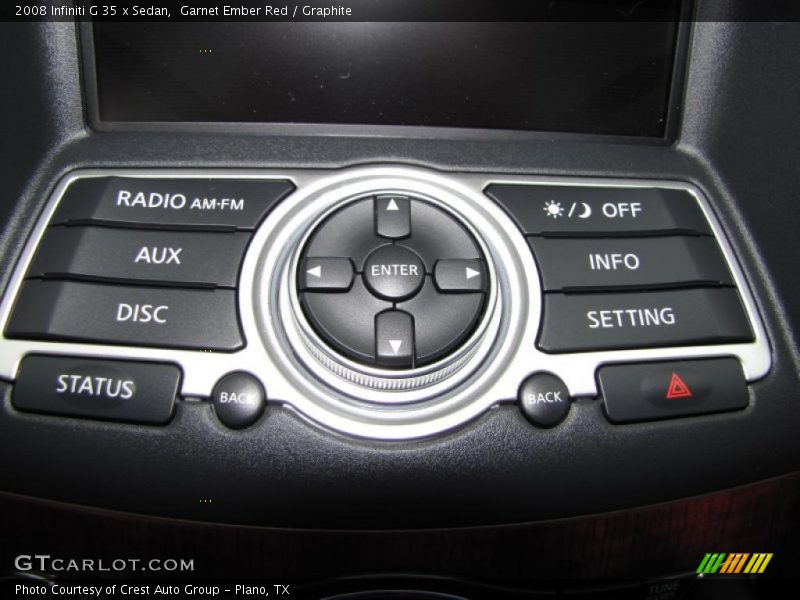 Garnet Ember Red / Graphite 2008 Infiniti G 35 x Sedan
