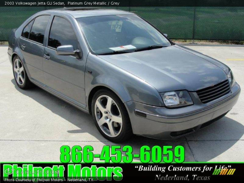 Platinum Grey Metallic / Grey 2003 Volkswagen Jetta GLI Sedan