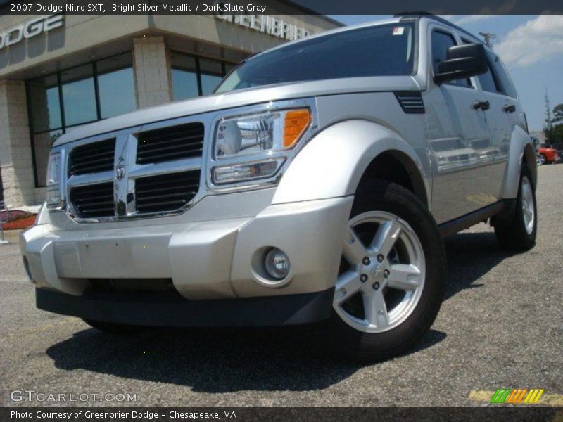 Bright Silver Metallic / Dark Slate Gray 2007 Dodge Nitro SXT