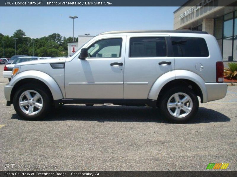 Bright Silver Metallic / Dark Slate Gray 2007 Dodge Nitro SXT